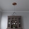 Ekena Millwork Cole PVC Ceiling Medallion (Fits Canopies up to 4 1/4"), Brght Coat Copper, 13"OD x 3 1/2"ID x 3/4"P CMP13COBCO - alternate 9